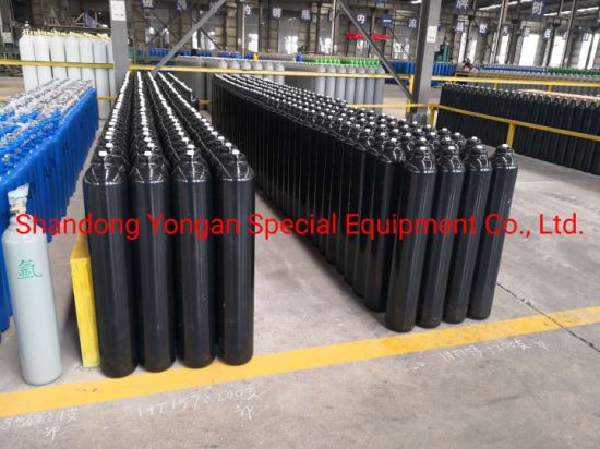 15L High Quality ISO Tped Certificate Seamless Steel Portable Nitrogen/Hydrogen/Helium/Argon/Mixed Gas Cylinder