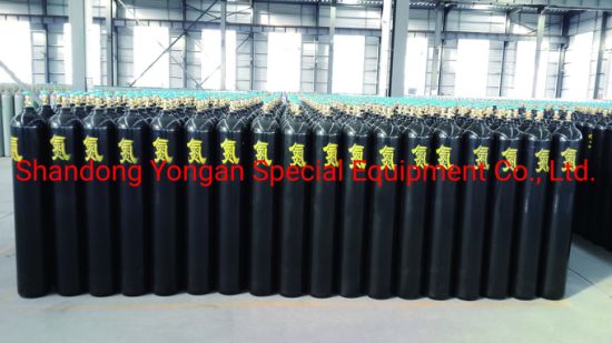 40L200bar 5.2mm High Pressure Vessel Seamless Steel Nitrogen N2 Gas Cylinder