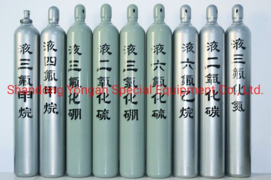 50L 150bar High Pressure Vessel Seamless Steel CO2 Carbon Dioxide Gas Cylinder