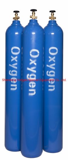 47L 150bar5.4mm ISO Tped High Pressure Vessel Seamless Steel Oxygen Gas Cylinder