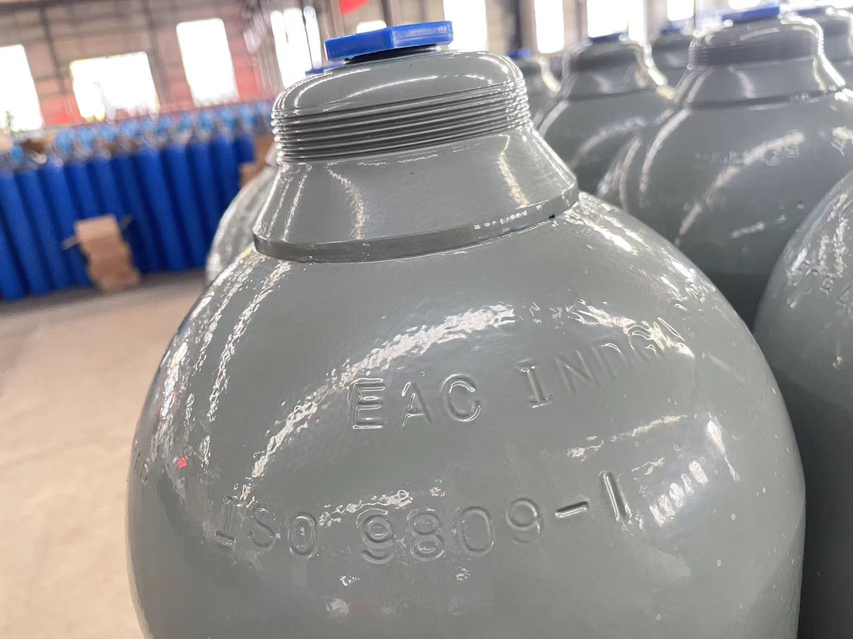 50L Working pressure 300bar ISO9809-1 standard EAC High pressure vessel with TPED Certificate Gas cylinder