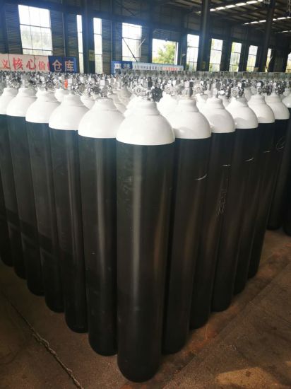 47L 200bar 5.2mm High Pressure Vessel Seamless Steel Helium Gas Cylinder