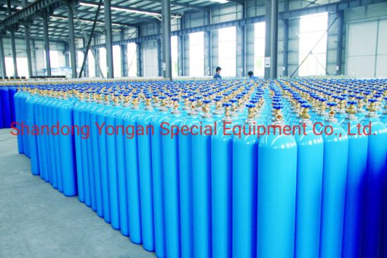 50L150bar 6.0mm Seamless Steel Industrial and Medical Oxygen Gas Cylinder