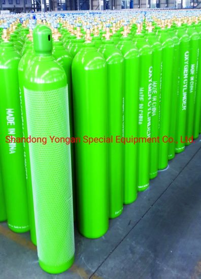 47L200bar 5.2mm High Pressure Vessel Seamless Steel Nitrogen N2 Gas Cylinder