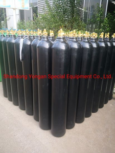 46.7L 150bar6.0mm ISO Tped High Pressure Vessel Seamless Steel Oxygen Gas Cylinder