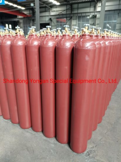 40L200bar ISO Tped Seamless Steel Nitrogen/Hydrogen/Helium/Argon/Mixed Gas Cylinder