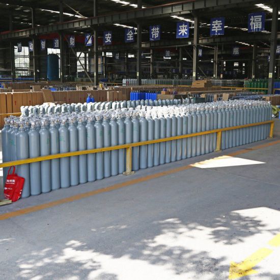 10L 140mm Seamless Steel Portable ISO Tped Argon Gas Cylinder