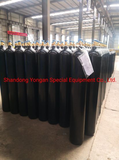 46.7L 150bar6.0mm ISO Tped High Pressure Vessel Seamless Steel Oxygen Gas Cylinder