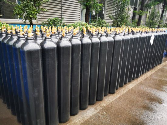 40L150bar 5.7mm Seamless Steel Industrial and Medical Oxygen Gas Cylinder