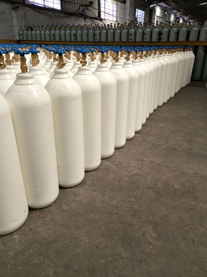 25L 150bar 5.7mm ISO Tped Seamless Steel Industrial and Medical Oxygen Gas Cylinder