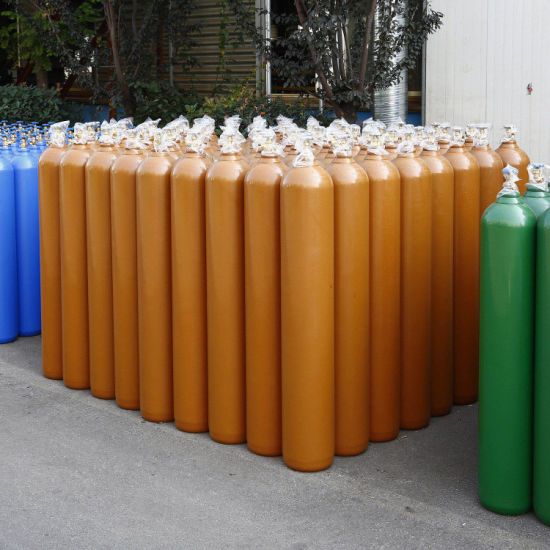 47L230bar High Pressure Vessel Seamless Steel Helium Gas Cylinder