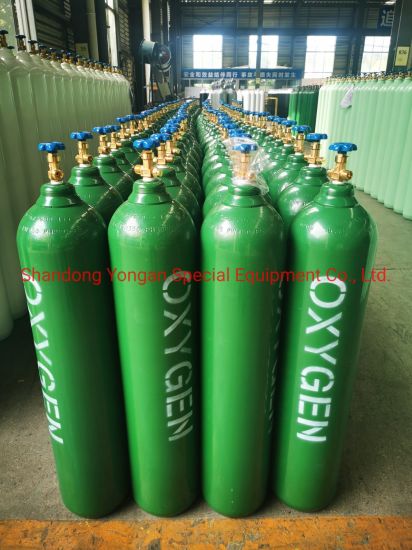 30L 150bar 5.7mmseamless Steel Industrial and Medical Oxygen Gas Cylinder