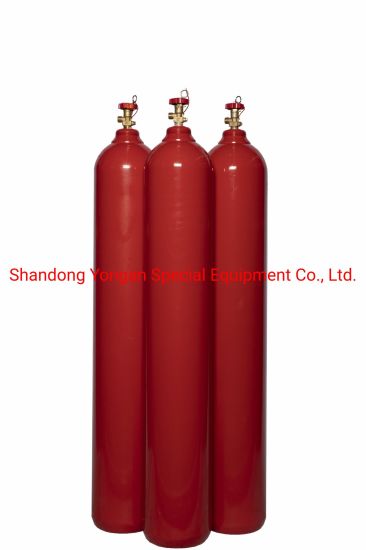 47L 200bar ISO9809 Tped Seamless Steel Nitrogen/Hydrogen/Helium/Argon/Mixed Gas Cylinder