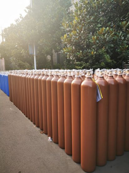40L 230bar High Pressure Vessel Seamless Steel Helium Gas Cylinder