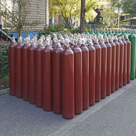 47L 230bar ISO Tped High Pressure Vessel Seamless Steel Helium Gas Cylinder